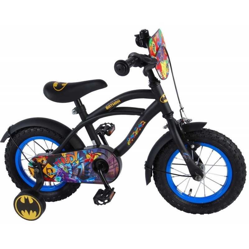 Batman Cykel 12" Med Støttehjul 3-5 År. Fodbremse