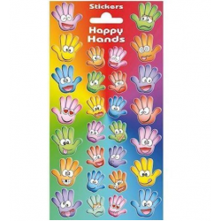 Funny Hands Klistermærker Med Glimmer - Stickers 28 Stk.