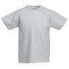 6 år / 116 cm - Billige Ensfarvet T-Shirts Til Børn - Grå