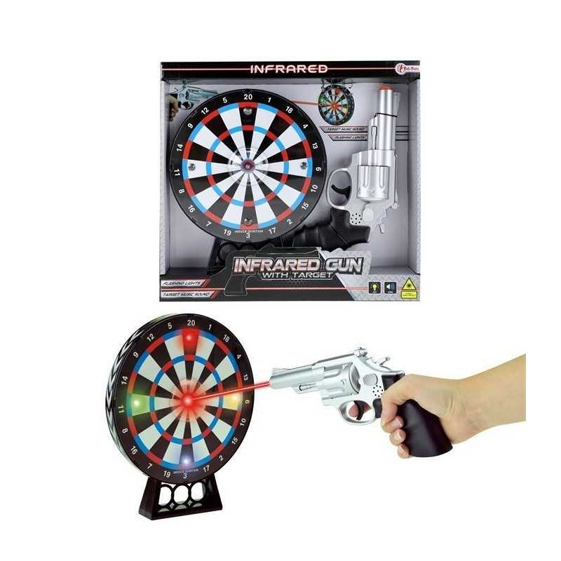 Kob Engros B2b Infrarod Pistol Revolver Med Dartskive