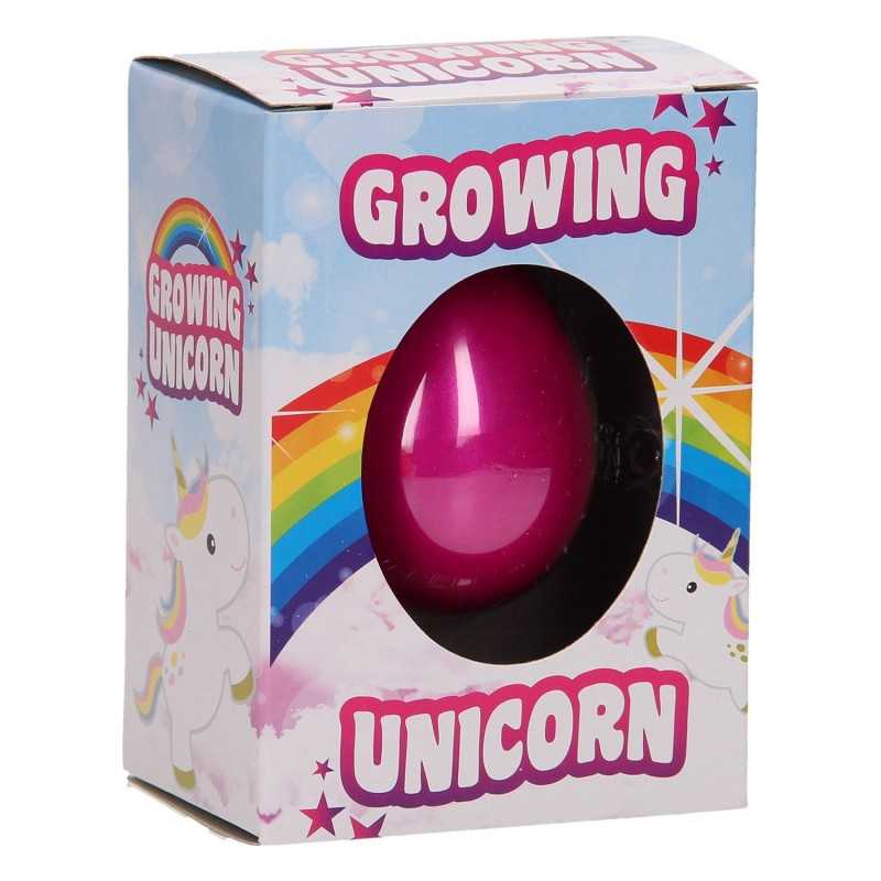 Unicorn Vækst Æg Shiny 6 cm