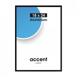 29,7 x 59,4 cm (A2) Nielsen Fotoramme Accent i Aluminium - Mat Sort