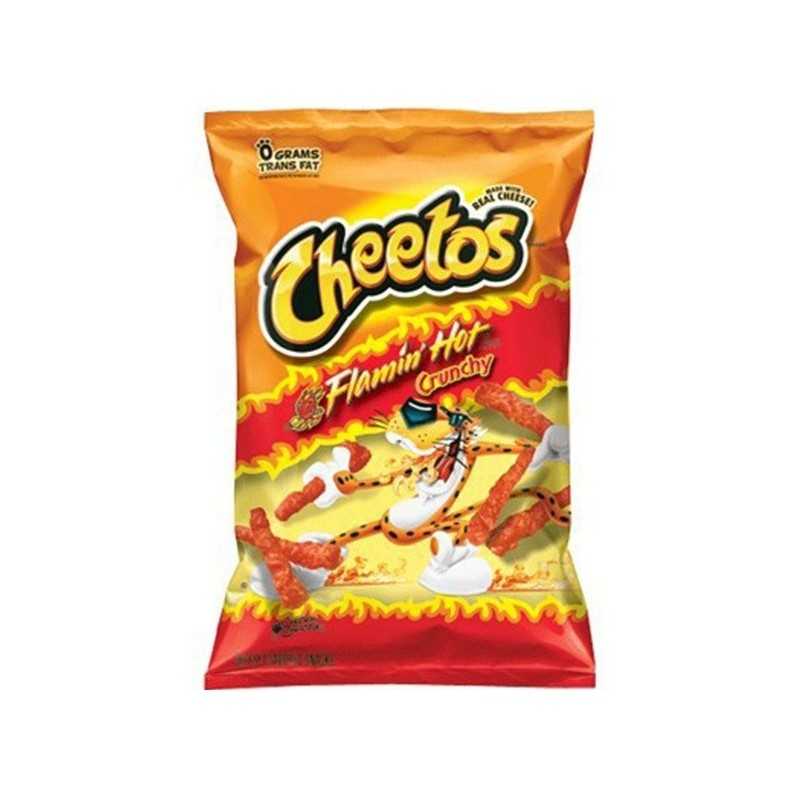 Cheetos Crunchy Flamin Hot 226 gram. Kendt fra TikTok