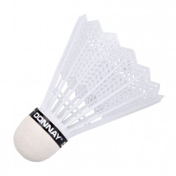 5 Stk. Donnay Fjerbolde Til Badminton, Hvide