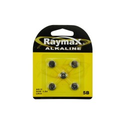 5 stk. Raymax Knapcelle Batterier LR44 (AG13)