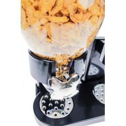 Cornflakes Dispenser Dobbelt 34,5 x 19,5 x 35 cm, Sort