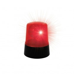 Disco Signal Lampe Med Rødt Lys