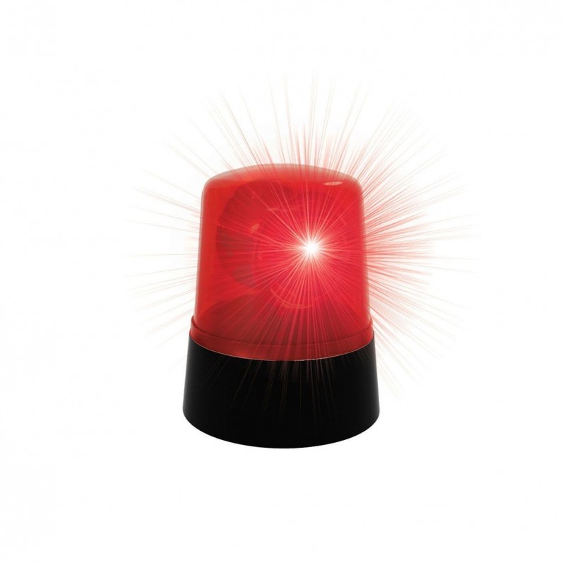Disco Signal Lampe Med Rødt Lys