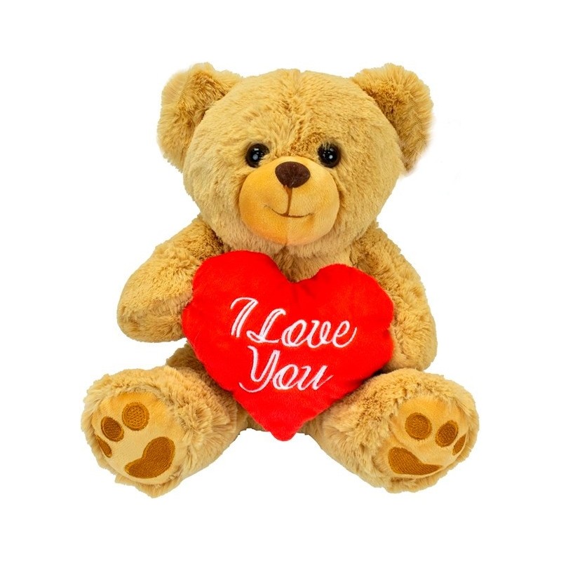 Kærligheds bamse med hjerte 44cm