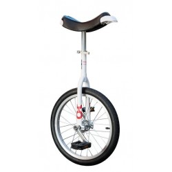 18" QU-AX Ethjulet Cykel Hvid
