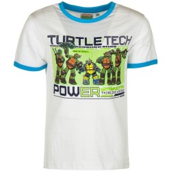 3 år / 98 cm - Hvid Ninja Turtles T-shirt Til Børn