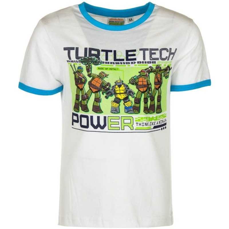 4 år / 104 cm - Hvid Ninja Turtles T-shirt Til Børn