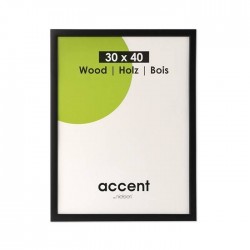 10x15 cm Nielsen Fotoramme Accent i Træ : Farve - Sort