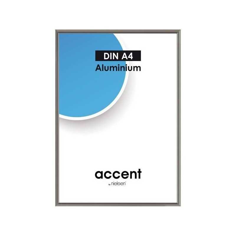 21 x 29,7 cm (DIN A4) Nielsen Fotoramme Accent i Aluminium Flere Farver : Farve - Stål Grå
