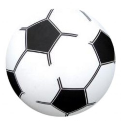 Hvid - PVC Plast Fodbold Til Børn Ø 20 cm