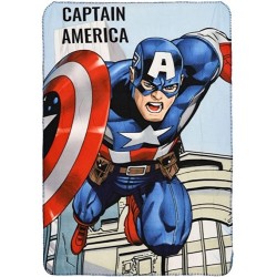 Marvel Avengers Fleece Tæppe 100 x 150 cm : Farve - Lyseblå